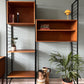 Ladderax Shelving Unit with Open Cabinets