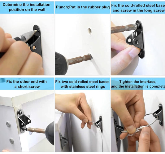 Prevent Furniture from Toppling Forwards: How to Install a Wall Anchor