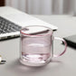 Double Walled Glass Mug - Pink