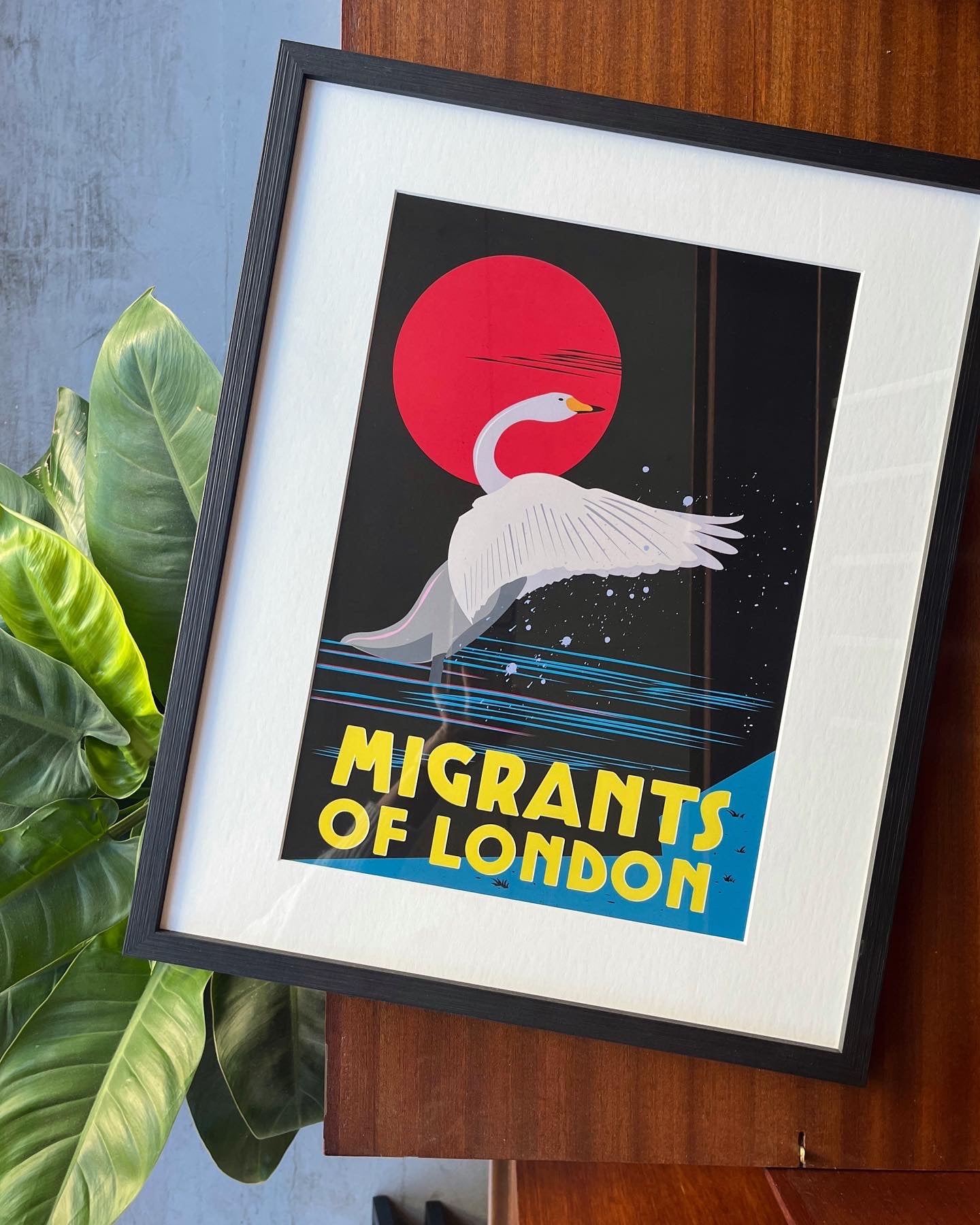 Migrants of London: Whooper Swan Dance - A3