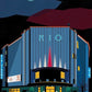 Art Deco Rio Cinema Print - A3