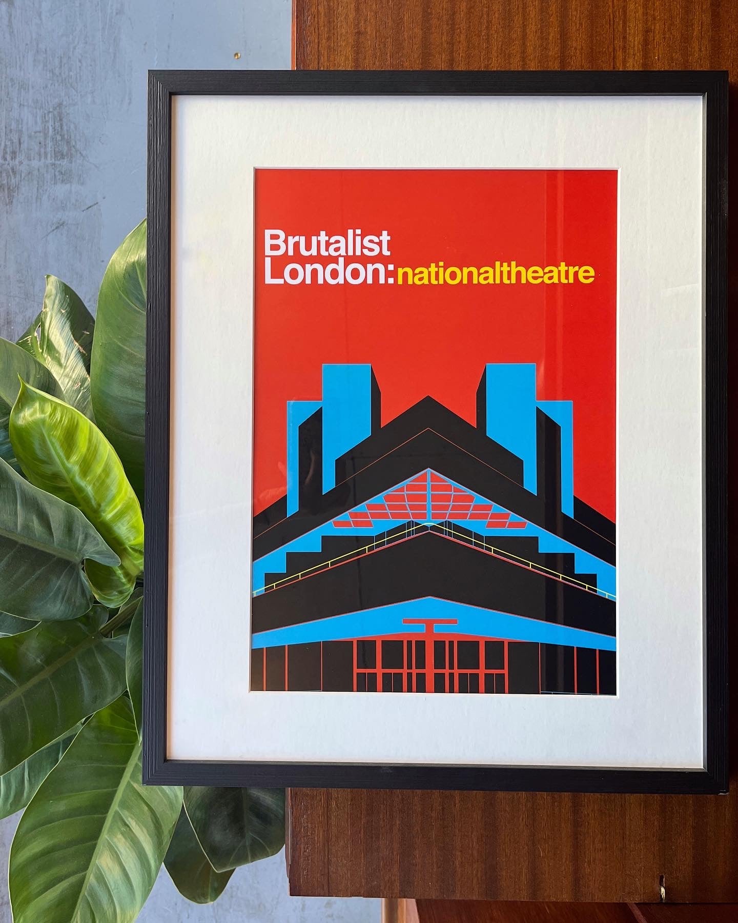 Brutalist National Theatre Print - A3
